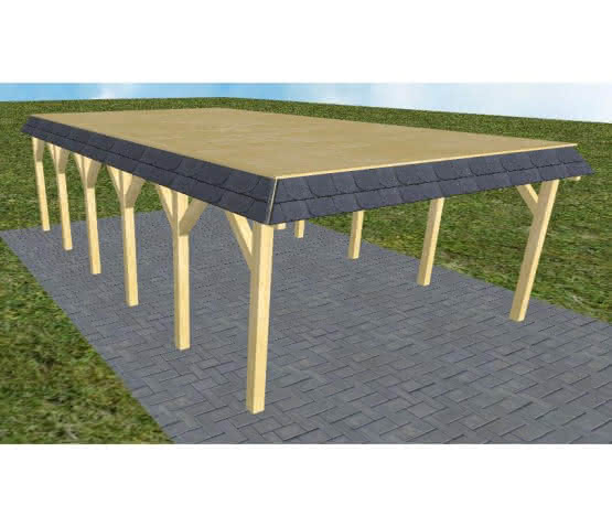 Glücksburg LG classic 505x879 cm Lang (879 cm) | vorbereitet für Gründach | Kiefer KDI