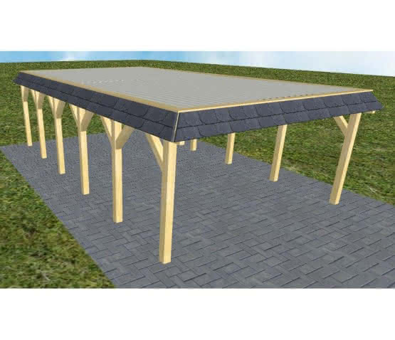 Glücksburg LT classic 505x879 cm Lang (879 cm) | Trapez-Profil, tropfhemmend | Kiefer KDI