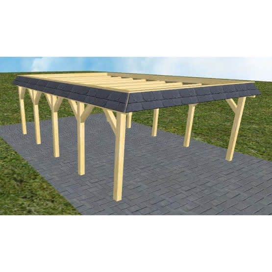 Glücksburg MO classic 505x717 Mittel (717 cm) | ohne Bedachung | Kiefer KDI