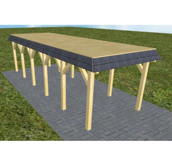 Gettorf LG classic 305x879 cm Lang (879 cm) | vorbereitet für Gründach | Kiefer KDI