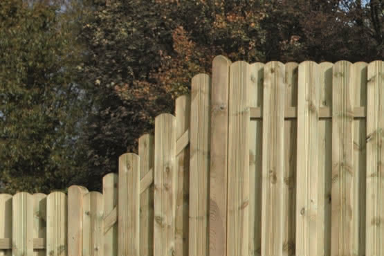 Einzelstaketen 20x145 mm profiliert und Kopf gerundet KDI grün 1,80 m 1,80 m | KDI grün