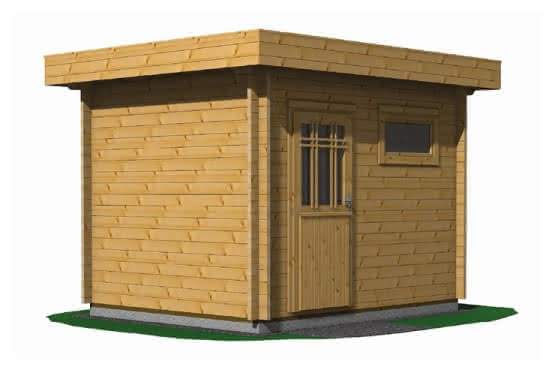 Gartenhaus Münster 45 mm Wandstärke, Größe 308 x 248 cm 45 mm | 308x248 cm