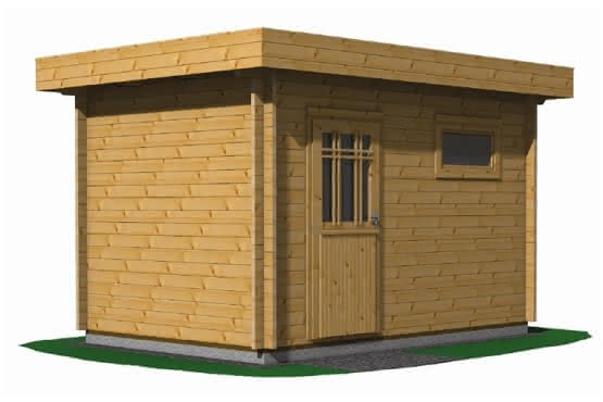 Gartenhaus Münster 28 mm Wandstärke, Größe 368 x 248 cm 28 mm | 368x248 cm