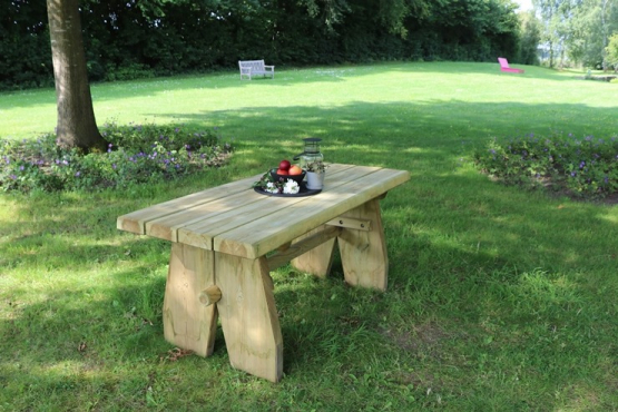 Rustika Garten Holz Tisch 180 cm KDI grün Tisch 180 cm | KDI grün