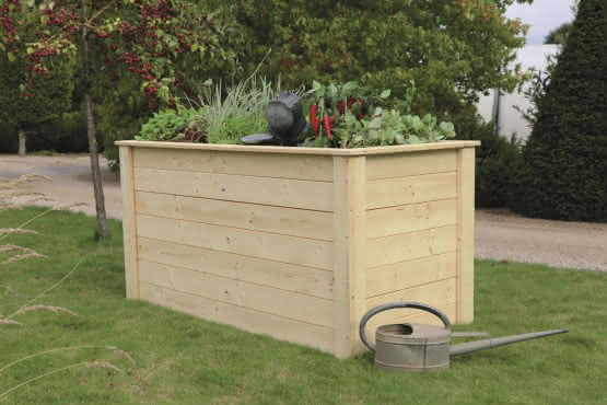 Hochbeete mit 19 mm Wandstärke Fichte natur 150x76x79 cm Fichte Natur