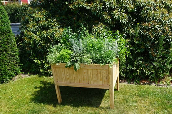 Turin 6`er Hochbeet Lärche natur 100x69x80 cm Turin 6`er Hochbeet