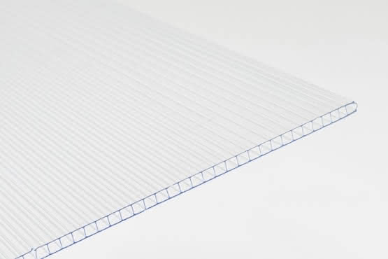 Polycarbonat Stegplatten 6 mm klar 1050x2000 mm 2000 mm