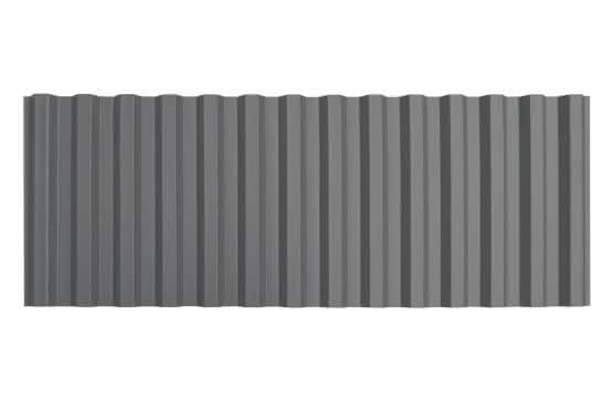 Joda® Polycarbonat-Profilplatten Öko-Plus 0,9 mm Telegrau 1105x5000 mm 1105 x 5000 mm | Telegrau