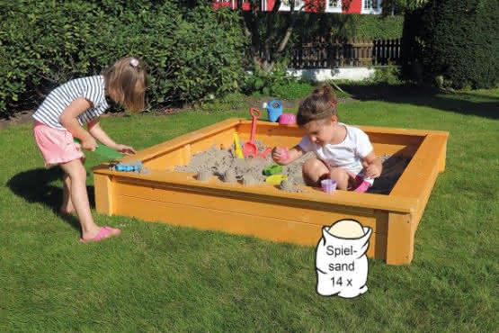 Sandkasten mit Deckel "Tommy" 152x152 cm 