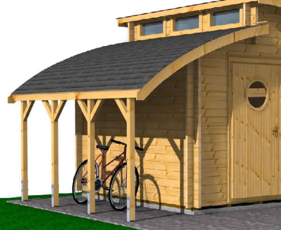 Schleppdach für Gartenhaus BBH Nautic 30-30