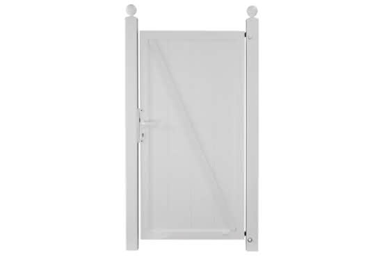Joda® Exklusiv PVC Sichtschutz (E21) Türelement links geschlossen 900x1800 mm Weiß Tür Li-090x180 | Weiß / Weiß