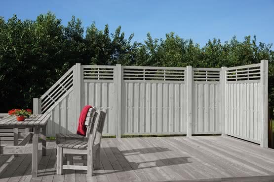 Sichtschutzelement Locarno 90x180 cm Fichte Grau ca. 90x180 cm | Fichte Grau