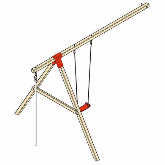 Rasmus Einzelschaukel mit Kragarm Einzelschaukel mit Kragarm