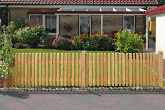 Lattenzaun 300x100cm Doppeltor Lärche naturbelassen 300 x 100 cm Doppeltor | Lärche naturbelassen