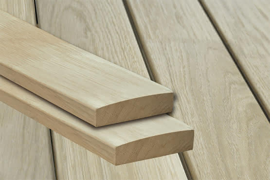 Komplett-Terrasse Eiche bombiert 5x3 m 5,00 x 3,00 m