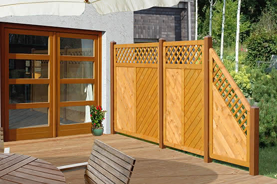 Vorgartenzaun Lugano 180x90 cm Vorgartenzaun mit Rankgitter Fichte Pinie 180 x 90 cm Vorgartenzaun mit Rankgitter