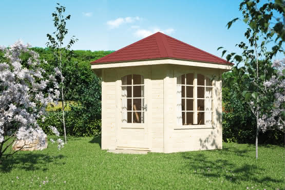 Pavillon 6-Eck Dahlem Typ 2 Ø 404 cm 