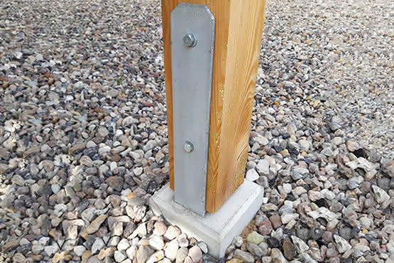 H-Pfostenanker besonders schwer, 8x80x800 mm 