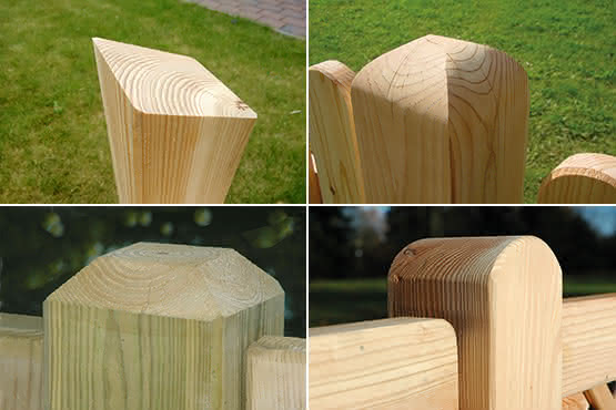 Individuelle Pfostenkopf-Gestaltung 