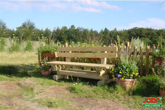 Robusta Bank mit Lehne Bank mit Lehne