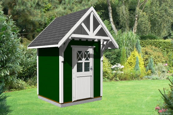 Schwedenhaus als Gartenhaus 180 x 180 cm