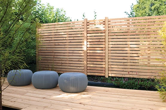 Rhombuszaun 180 x 180 cm | Lärche/Douglasie