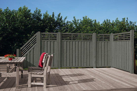 Sichtschutzelement Locarno 90x180/90 cm Fichte Granit ca. 90x180/90 cm | Fichte Granit