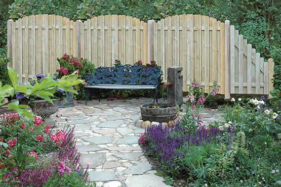 Staketenzaun Castella 90x153/73 cm Abschluss KDI 90 x 153/73 cm Abschluss | KDI