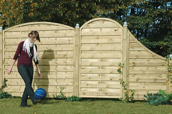 Bogendichtzaun Monegro 180x150/131 cm geschlossen KDI Struktur 180 x 150/131 cm geschlossen | KDI Struktur