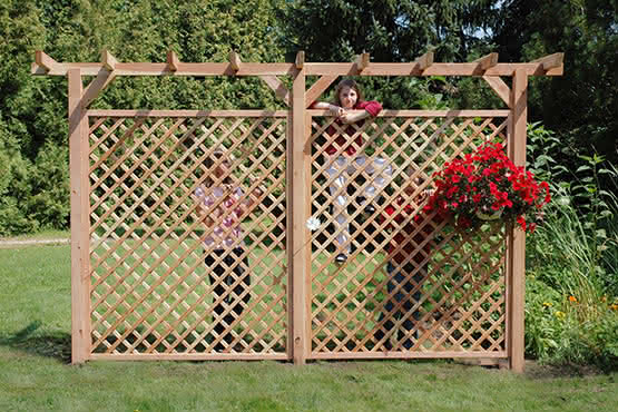 Pedro 150x180 cm Rankzaun gerade Lärche naturbelassen 150 x 180 cm Rankzaun gerade | Lärche naturbelassen