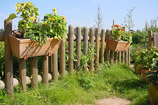 Staketenzaun 80 100x80/90cm Pforte geschwungen KDI grün 100 x 80/90 cm Pforte