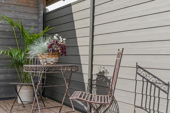 Systemzaun Kingston Schwedenprofil WPC Anthrazit Zaunelement 178 x 174 cm Steckzaun 178x174 cm | Anthrazit