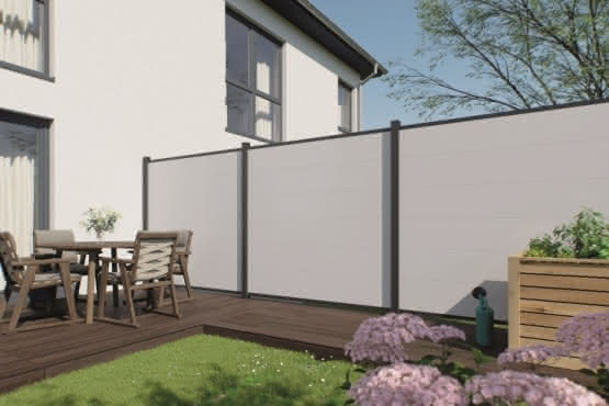 Systemzaun Kingston XL PVC 178 x 175 cm Dekor Weiß Kingston XL PVC 178 x 175 cm Dekor | Weiß