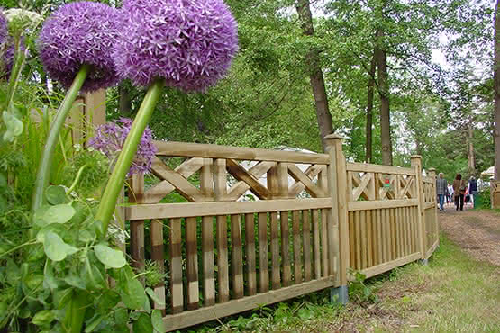 Gartenzaun Usedom 300x100/94cm Doppeltor KDI  300 x 100/94 cm Doppeltor | KDI grün