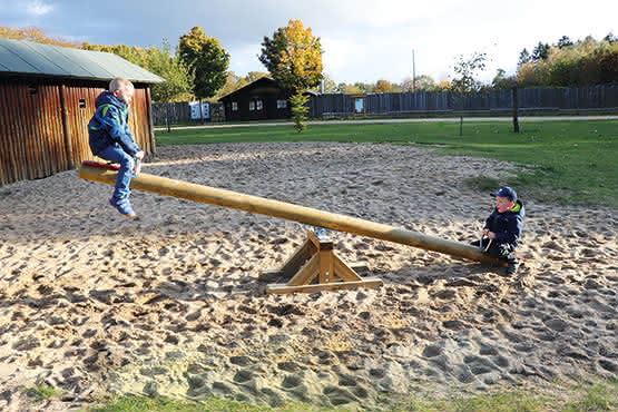 Holzbalken-Wippe Anton 4,00 m 