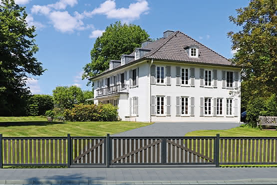 WPC-Vorgartenzaun Denver Pforte 100x80 cm 100x80 cm Pforte