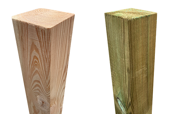 Zaunpfosten Kreuzholz 