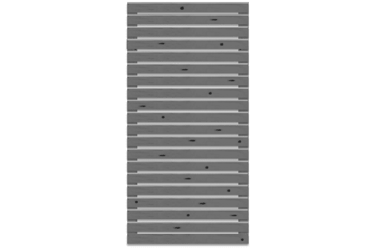 Rhombuszaun 90 x 180 cm | Fichte Granit