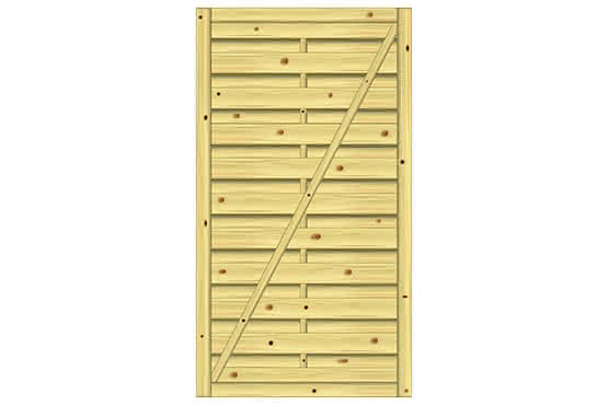 Dichtzaun Madras 100x180 cm Tür KDI Struktur ca. 100 x 180 cm Tür | KDI Struktur