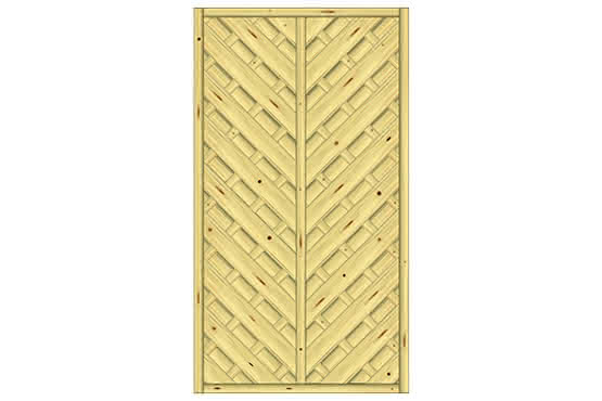 Diagonal Dichtzaun Saragossa 100x180 cm geschlossen KDI Struktur 100 x 180 cm geschlossen | KDI Struktur