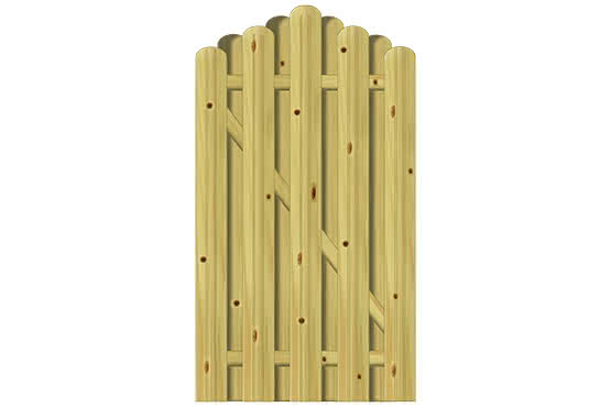 Sichtblende Huelva 100x180/161 cm Tür KDI ca. 100 x 180/161 cm Tür | KDI