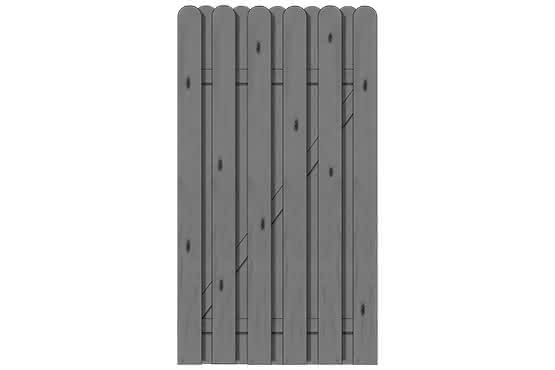 Bohlenzaun Vitoria 100x180 cm Tür Fichte Granit ca. 100 x 180 cm Tür | Fichte Granit