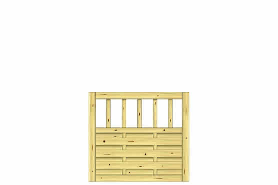 Lamellenzaun Medina 100x90 cm Tür KDI ca. 100 x 90 cm Tür