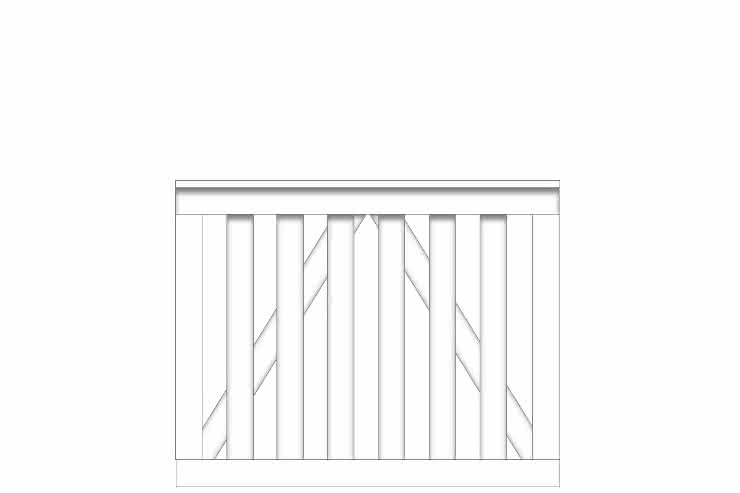 Vorgartenzaun Pforte | Fichte Grauweiß