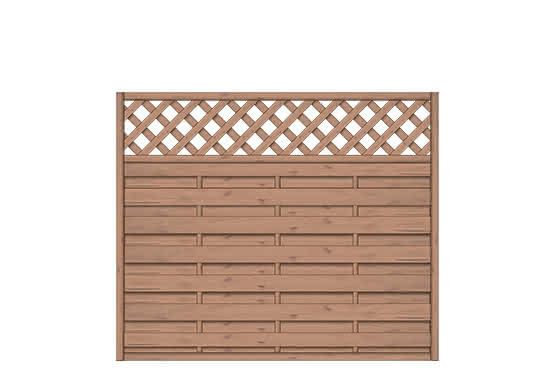 Dichtzaun Madras 180x150 cm mit Rankgitter Fichte hellbraun ca. 180 x 150 cm mit Rankgitter | Fichte Hellbraun