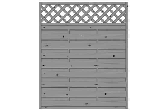 Dichtzaun Madras 150x180 cm mit Rankgitter Fichte Basaltgrau ca. 150 x 180 cm mit Rankgitter | Fichte Basaltgrau