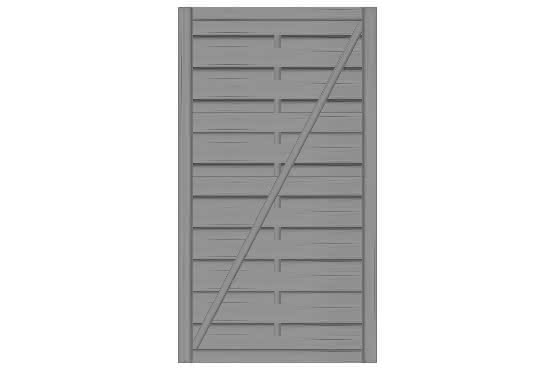 Dichtzaun Madras 100x180 cm Tür Fichte Basaltgrau ca. 100 x 180 cm Tür | Fichte Basaltgrau