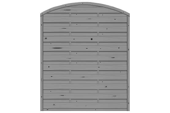 Bogendichtzaun Monegro 150x180/161 cm geschlossen Fichte Basaltgrau 150 x 180/161 cm geschlossen | Fichte Basaltgrau