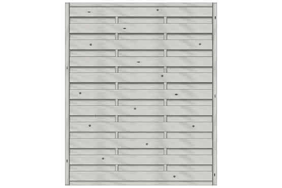 Dichtzaun Madras 150x180 cm geschlossen Fichte Struktur Grau ca. 150 x 180 cm geschlossen | Fichte Grau