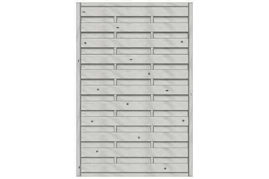 Dichtzaun Madras 120x180 cm geschlossen Fichte Struktur Grau ca. 120 x 180 cm geschlossen | Fichte Grau